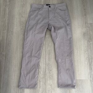 Theory Light Gray Slim Stretch Pants LIKE NEW